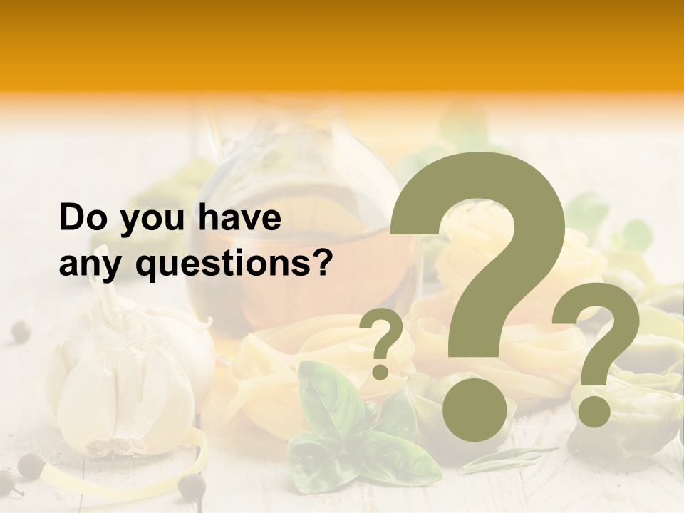 Tagliatelle Tortellini Nutrition PowerPoint Template