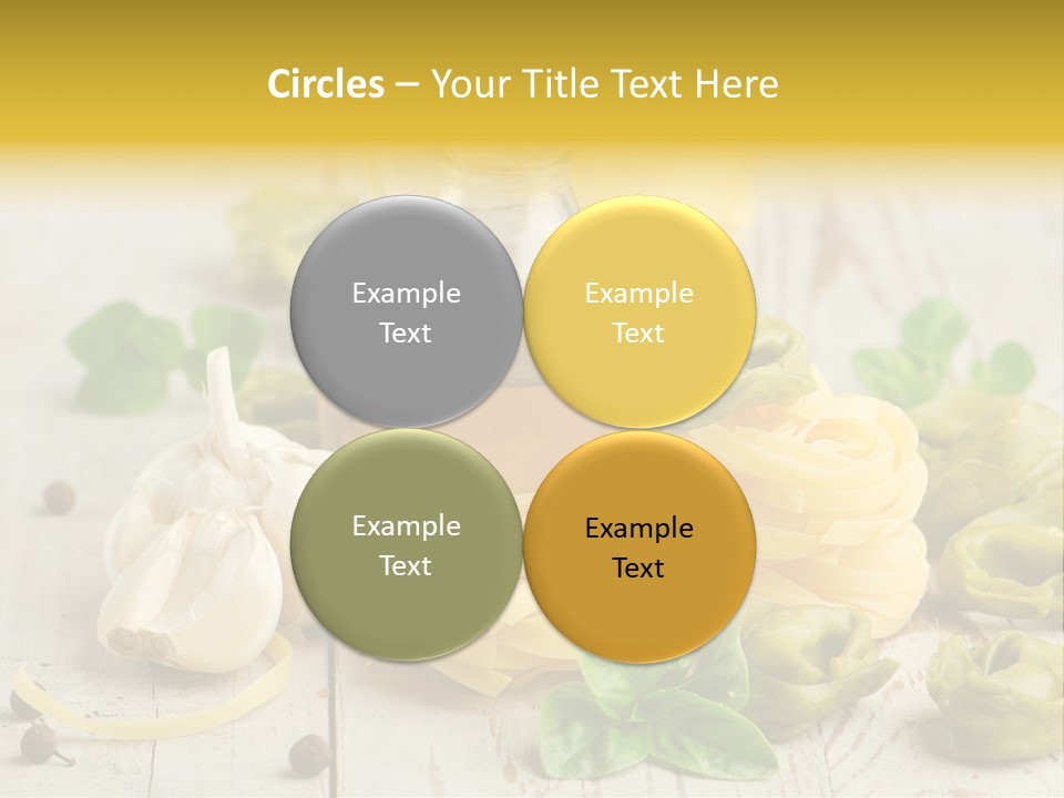 Tortellini Leaf Garlic PowerPoint Template
