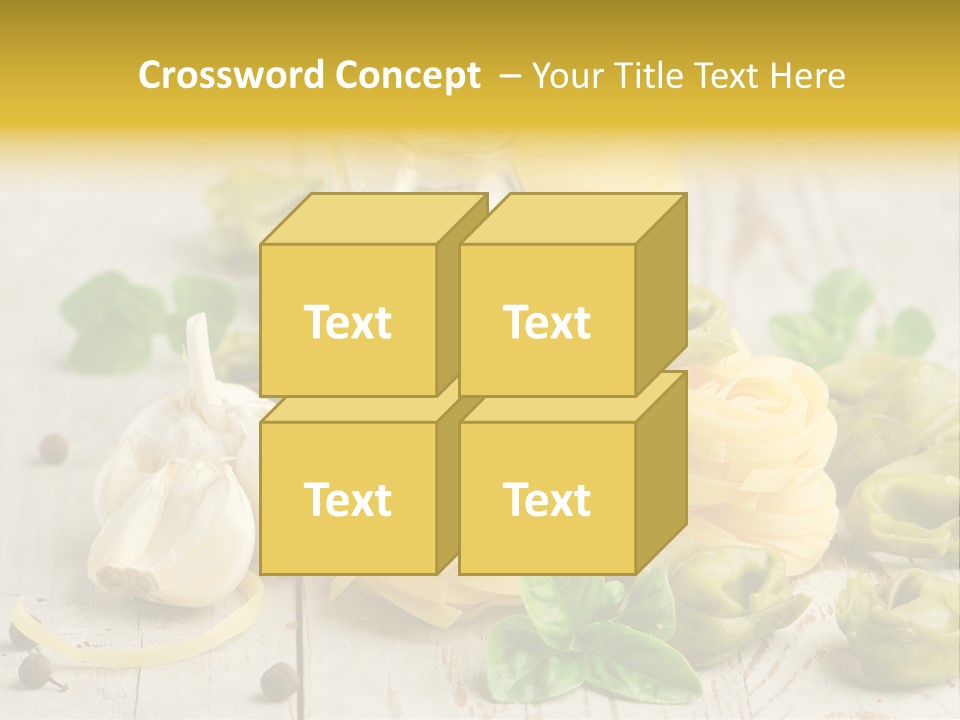 Tortellini Leaf Garlic PowerPoint Template