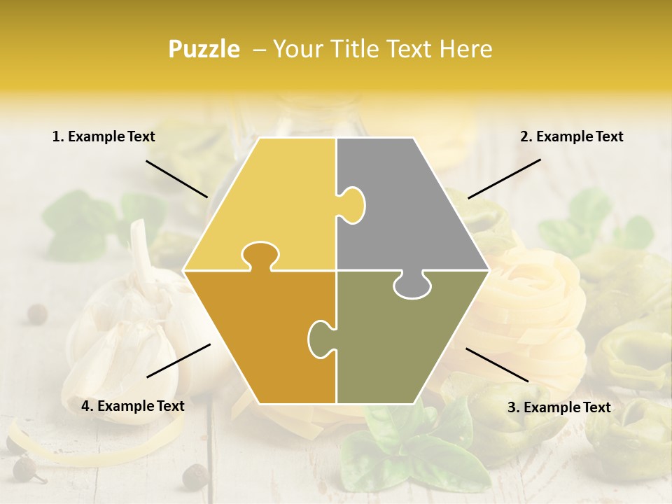 Tortellini Leaf Garlic PowerPoint Template