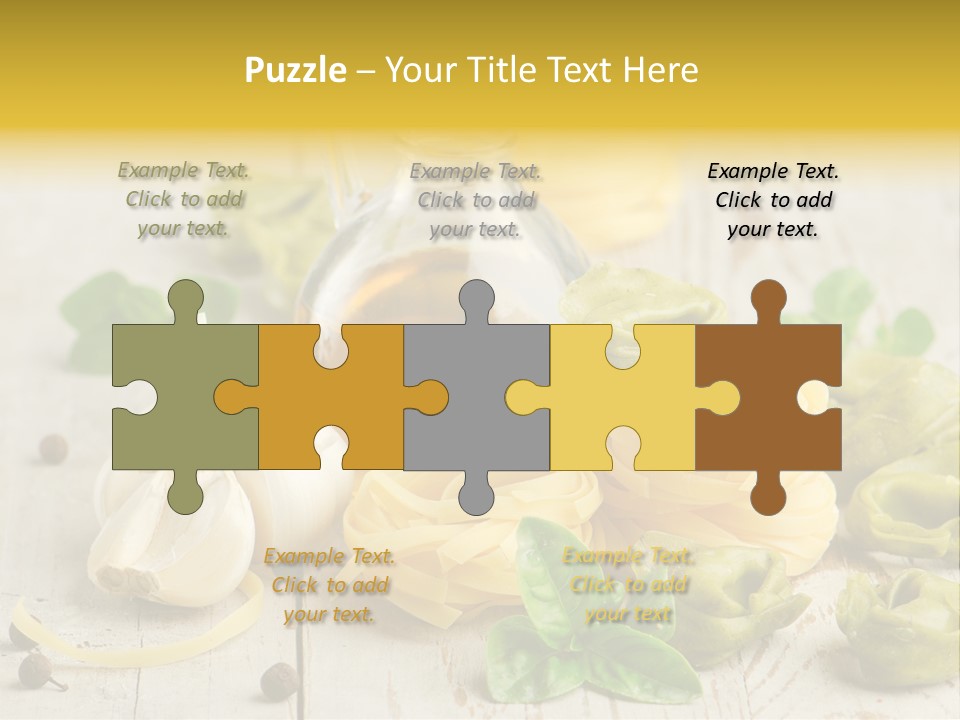 Tortellini Leaf Garlic PowerPoint Template