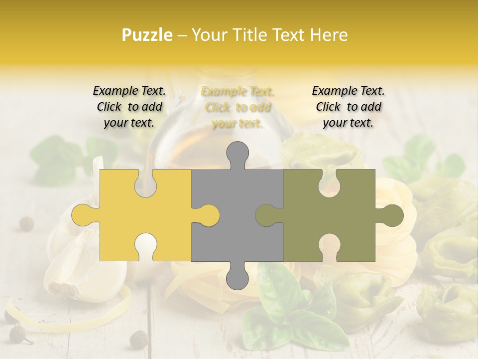 Tortellini Leaf Garlic PowerPoint Template