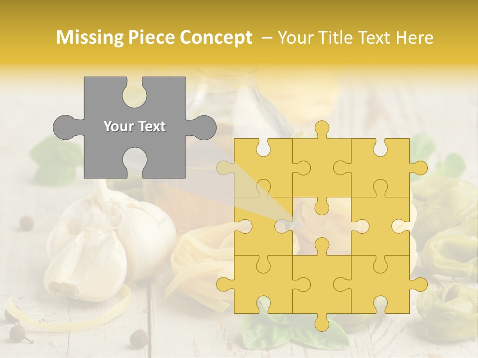 Tortellini Leaf Garlic PowerPoint Template