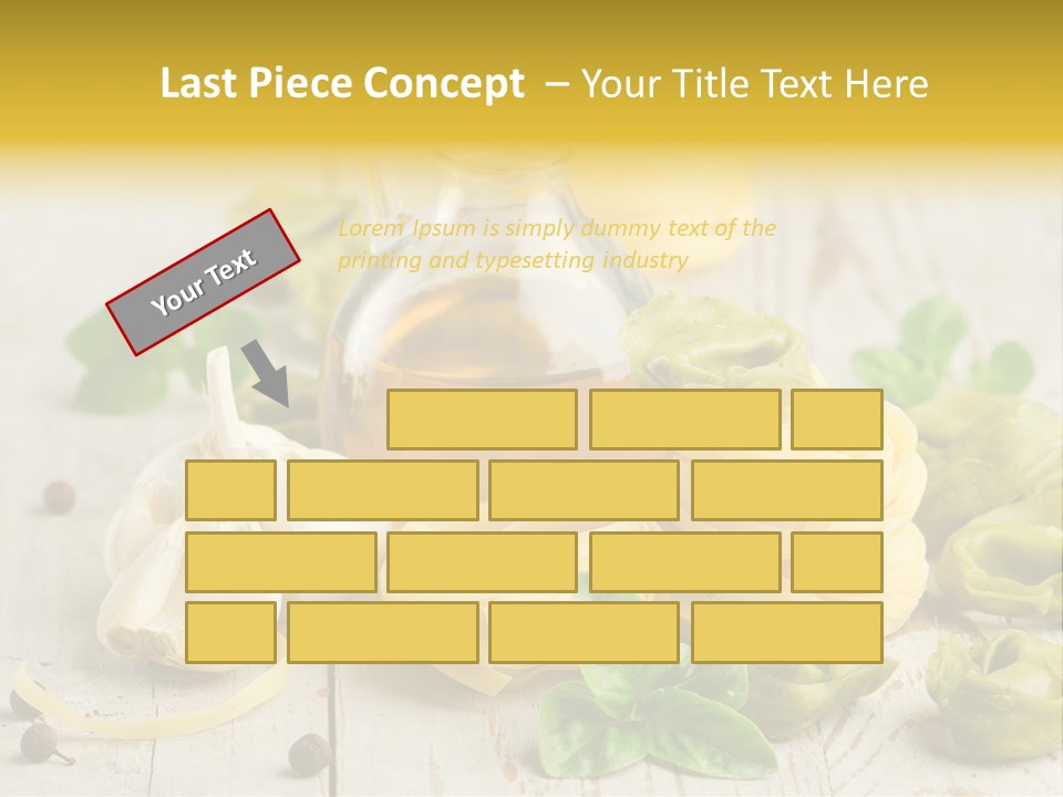 Tortellini Leaf Garlic PowerPoint Template