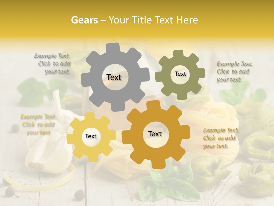 Tortellini Leaf Garlic PowerPoint Template