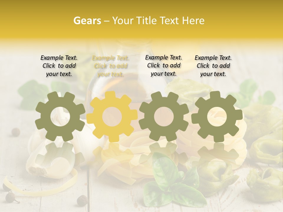 Tortellini Leaf Garlic PowerPoint Template