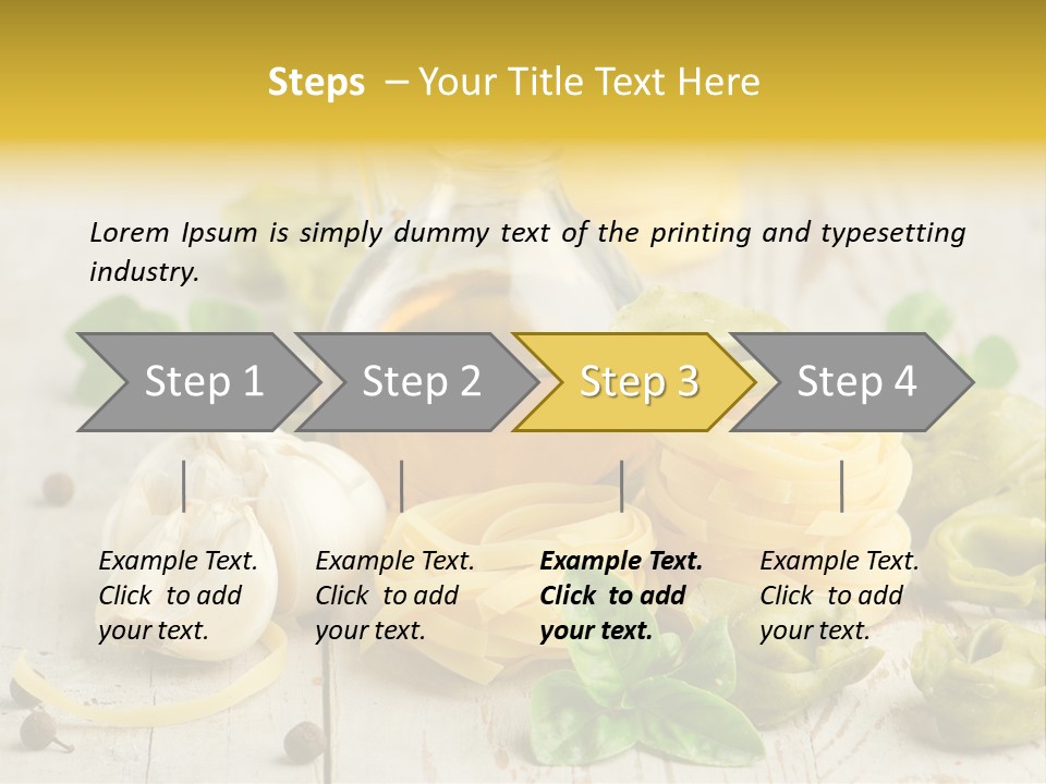 Tortellini Leaf Garlic PowerPoint Template