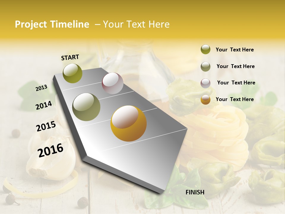 Tortellini Leaf Garlic PowerPoint Template