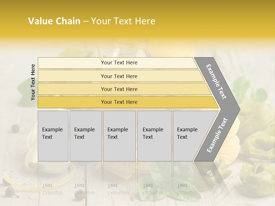 Tortellini Leaf Garlic PowerPoint Template
