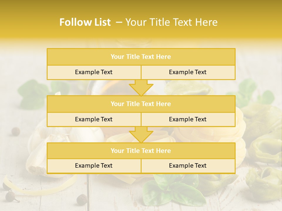 Tortellini Leaf Garlic PowerPoint Template