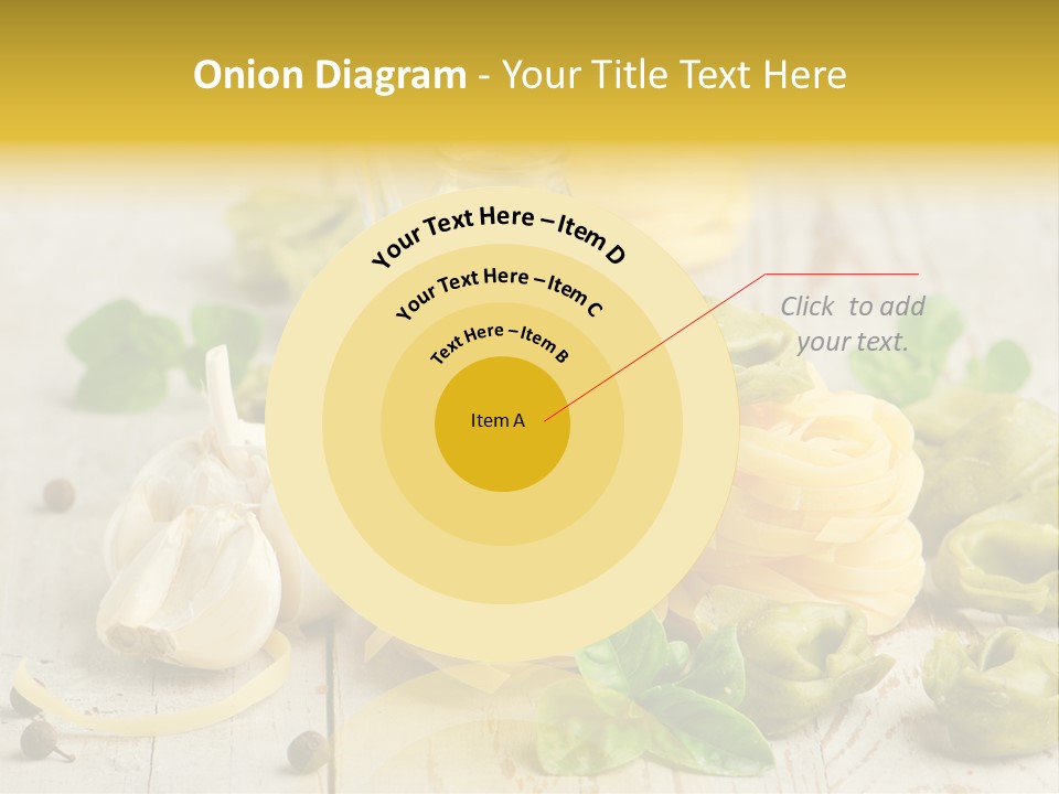 Tortellini Leaf Garlic PowerPoint Template