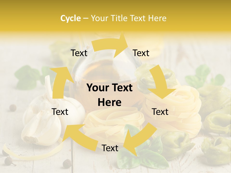 Tortellini Leaf Garlic PowerPoint Template