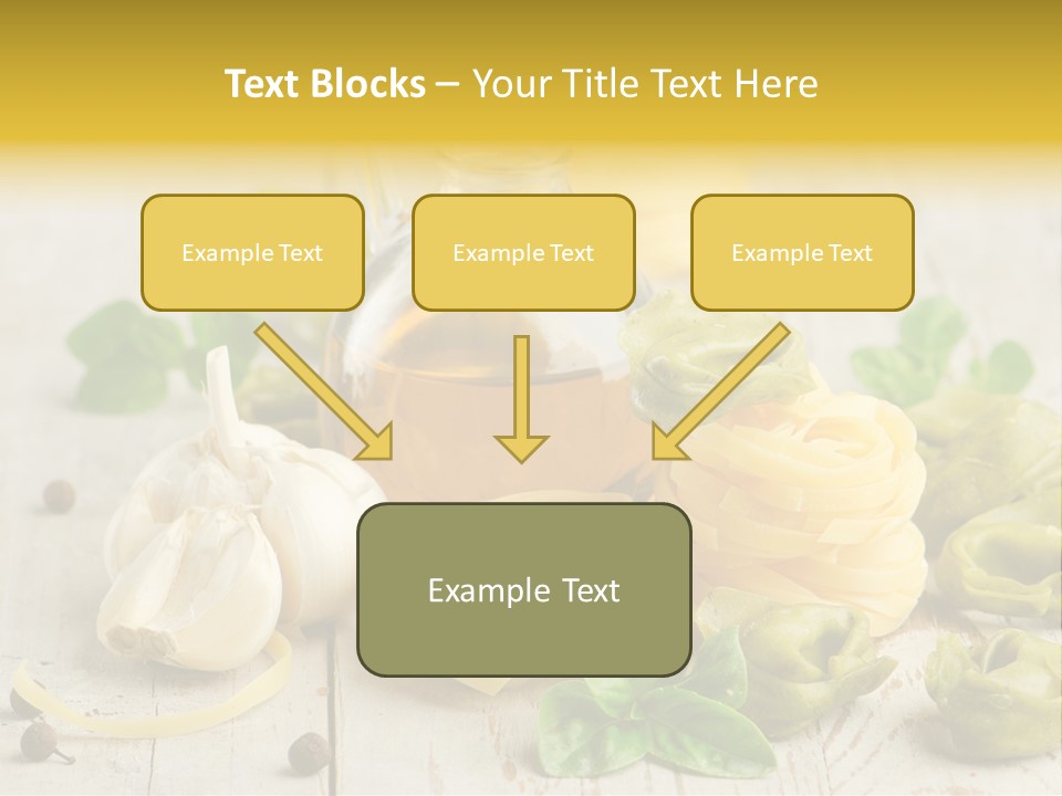 Tortellini Leaf Garlic PowerPoint Template