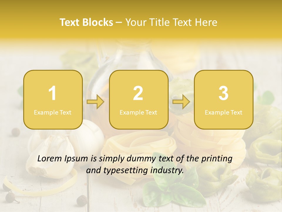 Tortellini Leaf Garlic PowerPoint Template