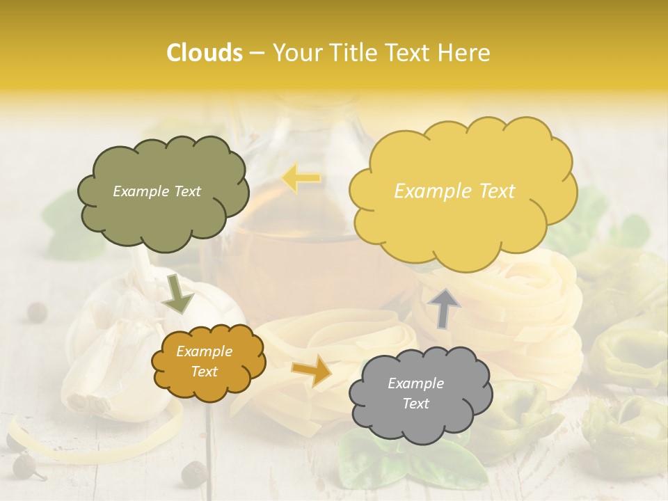 Tortellini Leaf Garlic PowerPoint Template