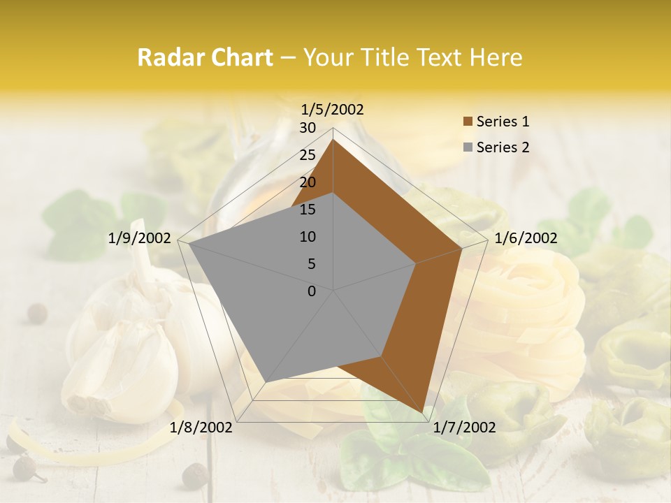 Tortellini Leaf Garlic PowerPoint Template