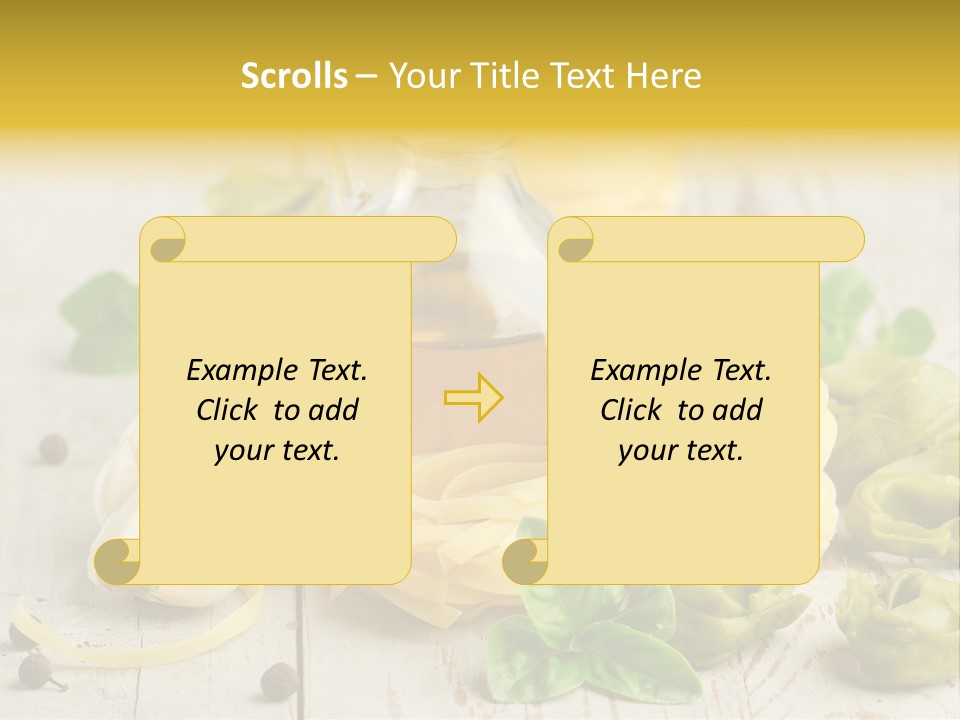 Tortellini Leaf Garlic PowerPoint Template
