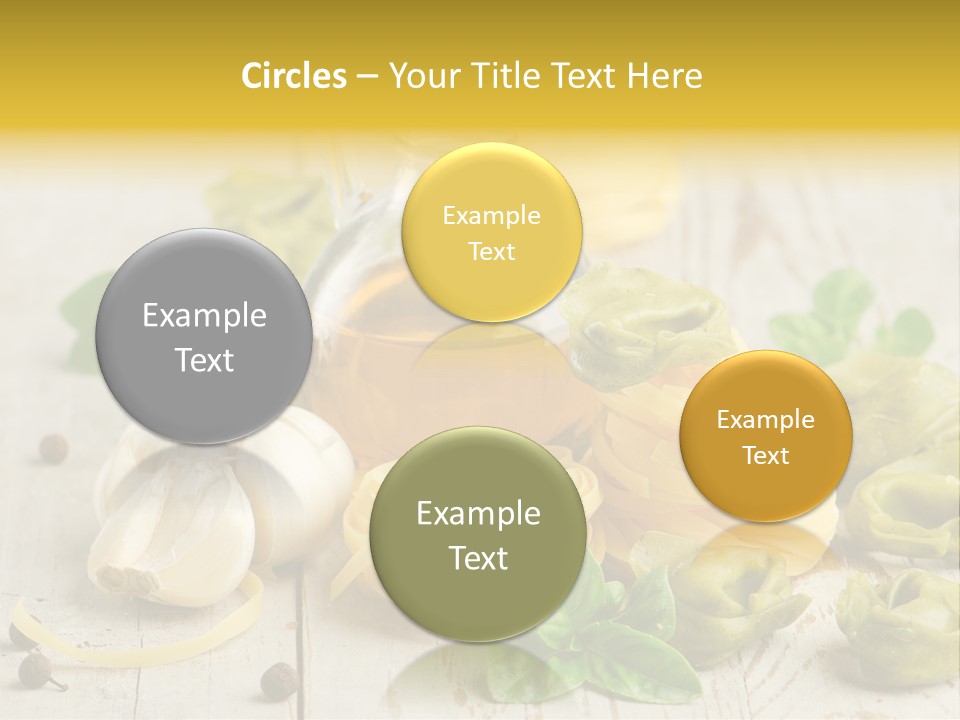 Tortellini Leaf Garlic PowerPoint Template