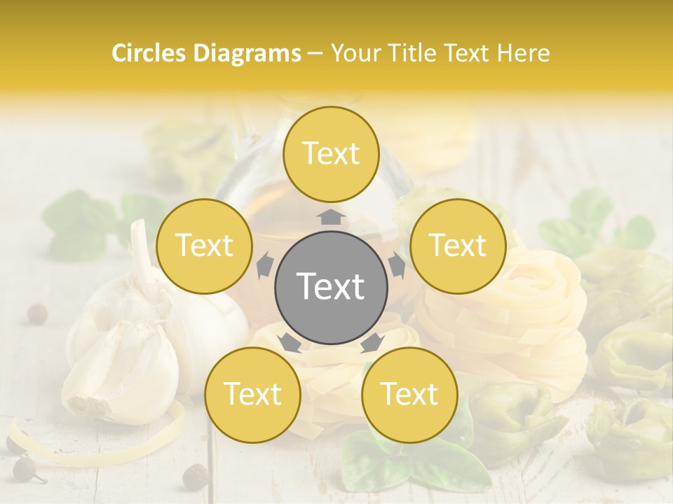 Tortellini Leaf Garlic PowerPoint Template