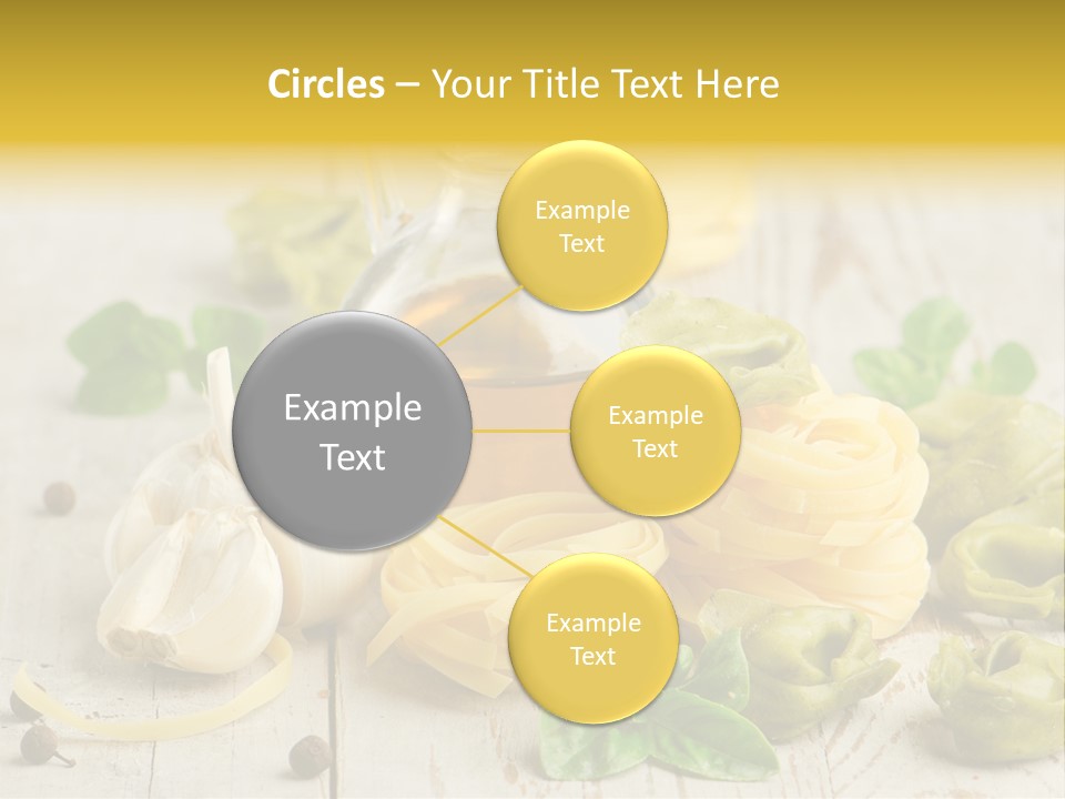 Tortellini Leaf Garlic PowerPoint Template