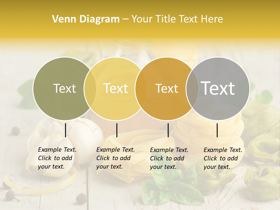 Tortellini Leaf Garlic PowerPoint Template
