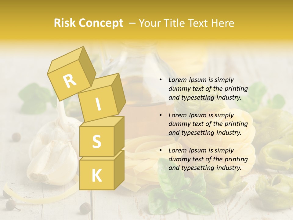 Tortellini Leaf Garlic PowerPoint Template