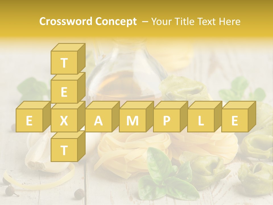 Tortellini Leaf Garlic PowerPoint Template