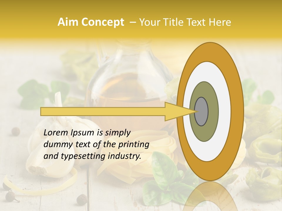 Tortellini Leaf Garlic PowerPoint Template