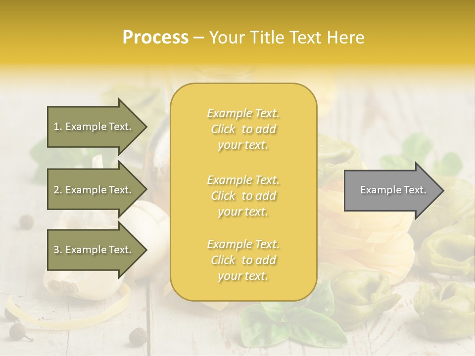 Tortellini Leaf Garlic PowerPoint Template