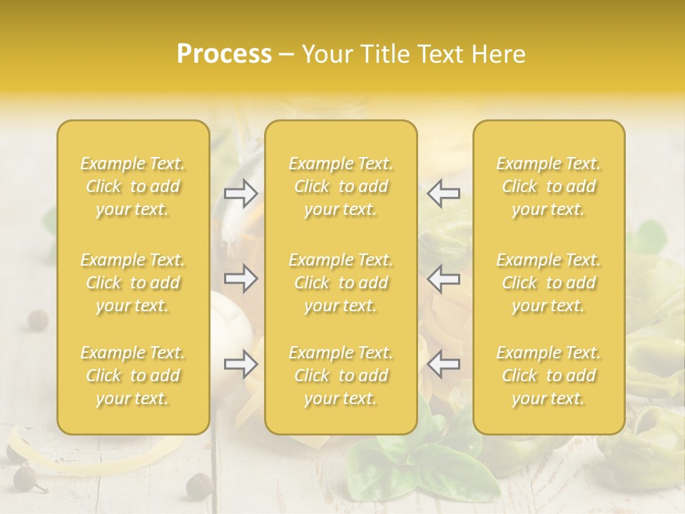 Tortellini Leaf Garlic PowerPoint Template