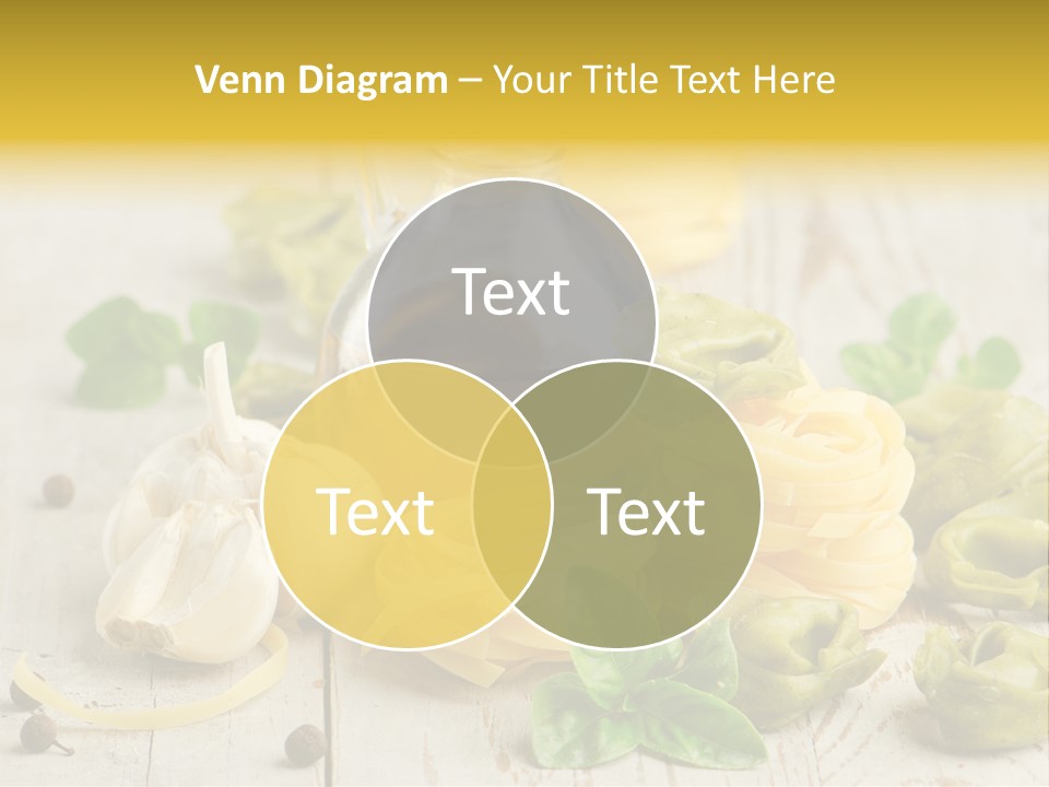 Tortellini Leaf Garlic PowerPoint Template