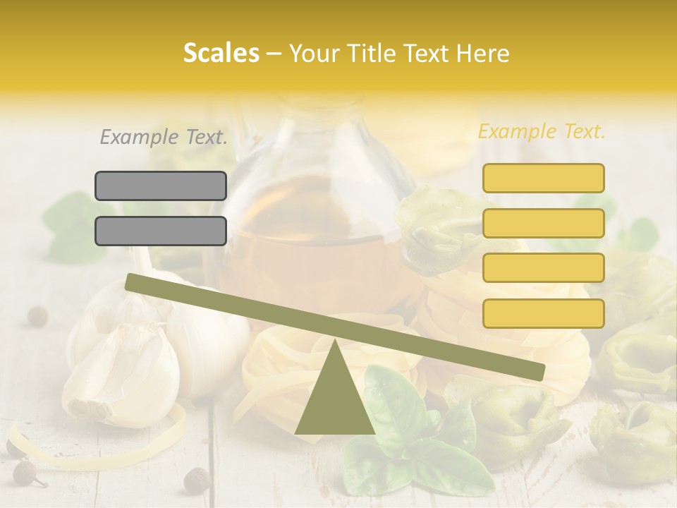 Tortellini Leaf Garlic PowerPoint Template