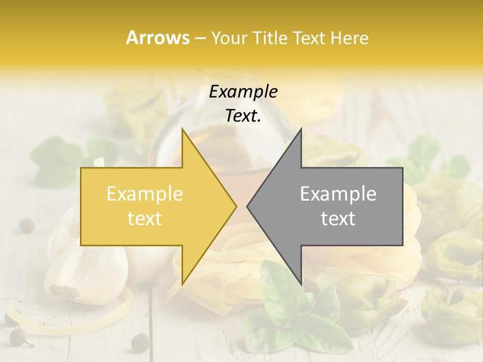 Tortellini Leaf Garlic PowerPoint Template