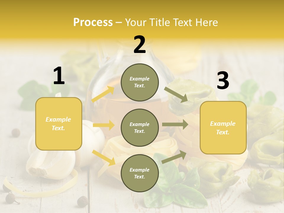 Tortellini Leaf Garlic PowerPoint Template