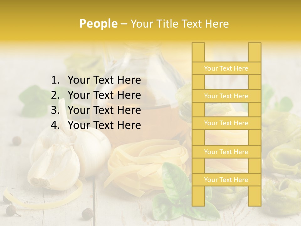 Tortellini Leaf Garlic PowerPoint Template