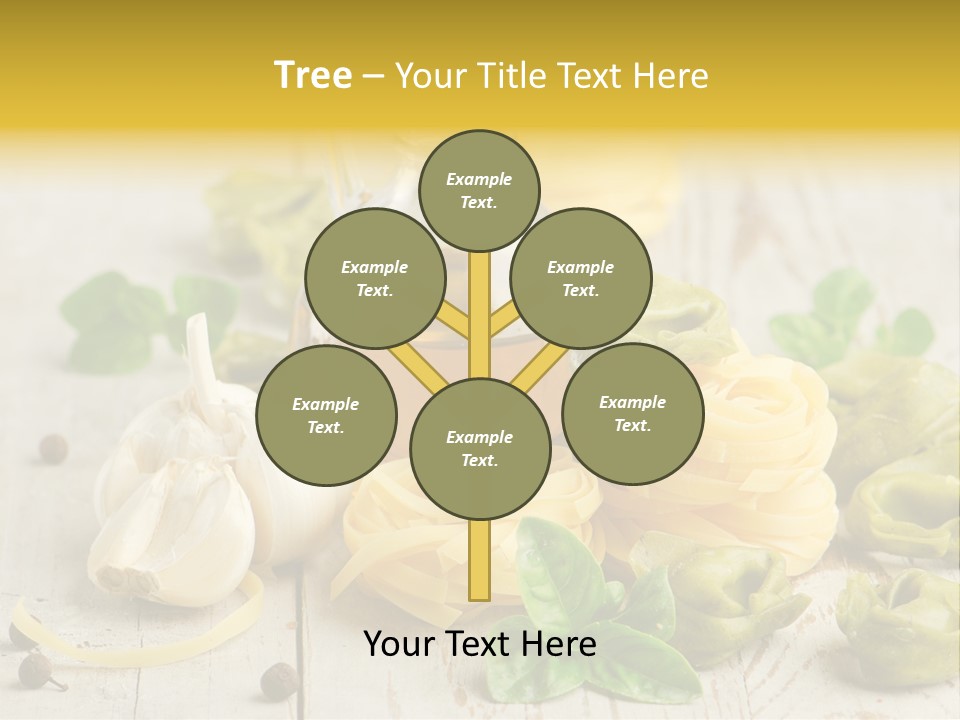 Tortellini Leaf Garlic PowerPoint Template