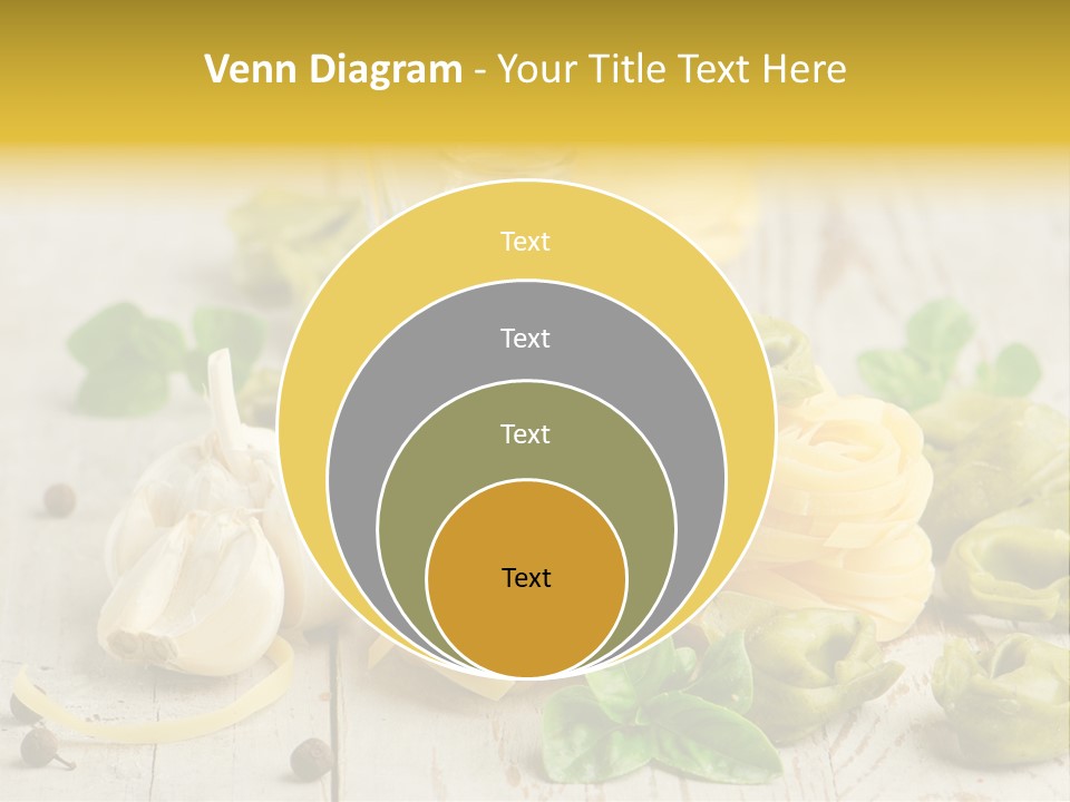 Tortellini Leaf Garlic PowerPoint Template