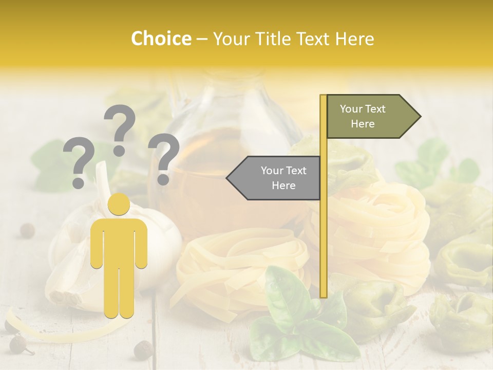 Tortellini Leaf Garlic PowerPoint Template