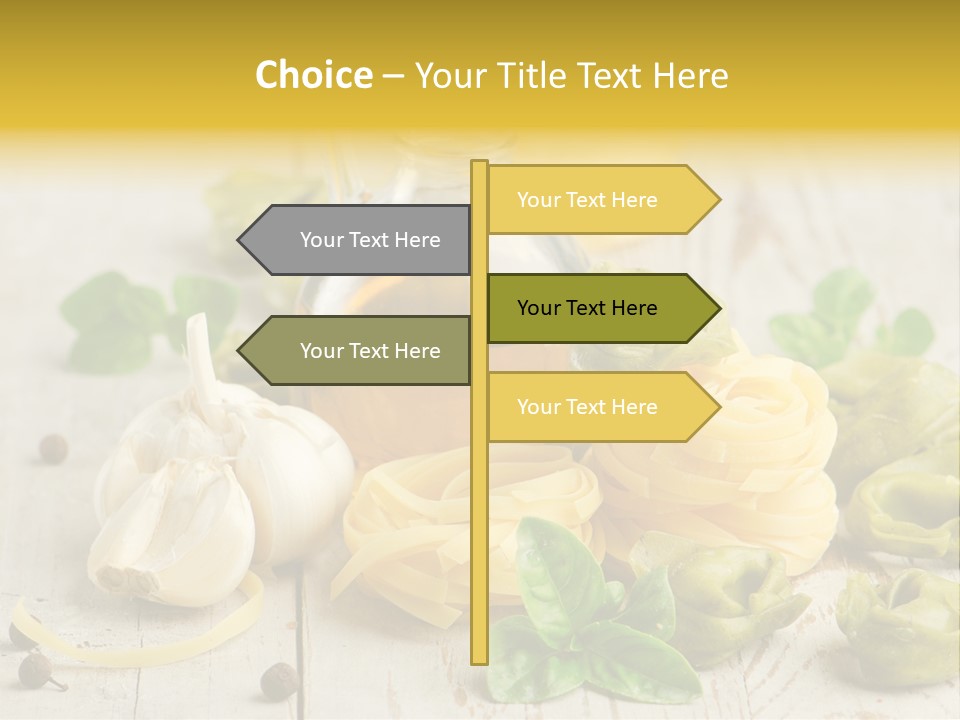 Tortellini Leaf Garlic PowerPoint Template