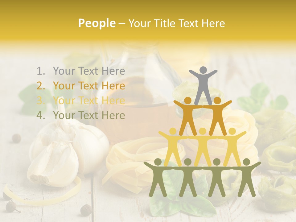 Tortellini Leaf Garlic PowerPoint Template