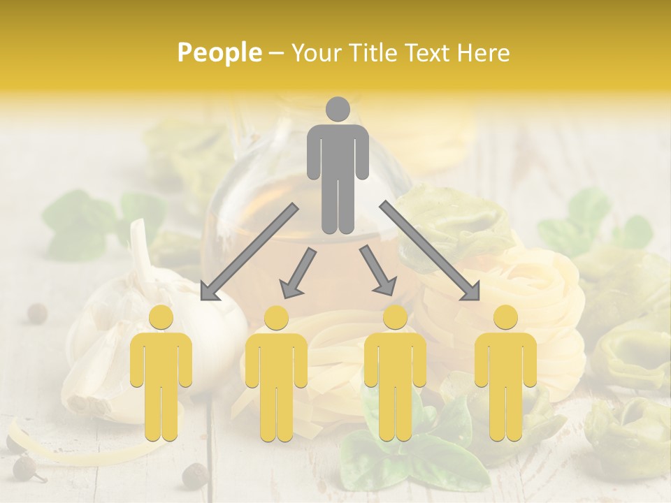 Tortellini Leaf Garlic PowerPoint Template