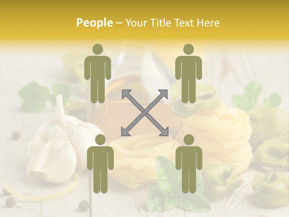 Tortellini Leaf Garlic PowerPoint Template