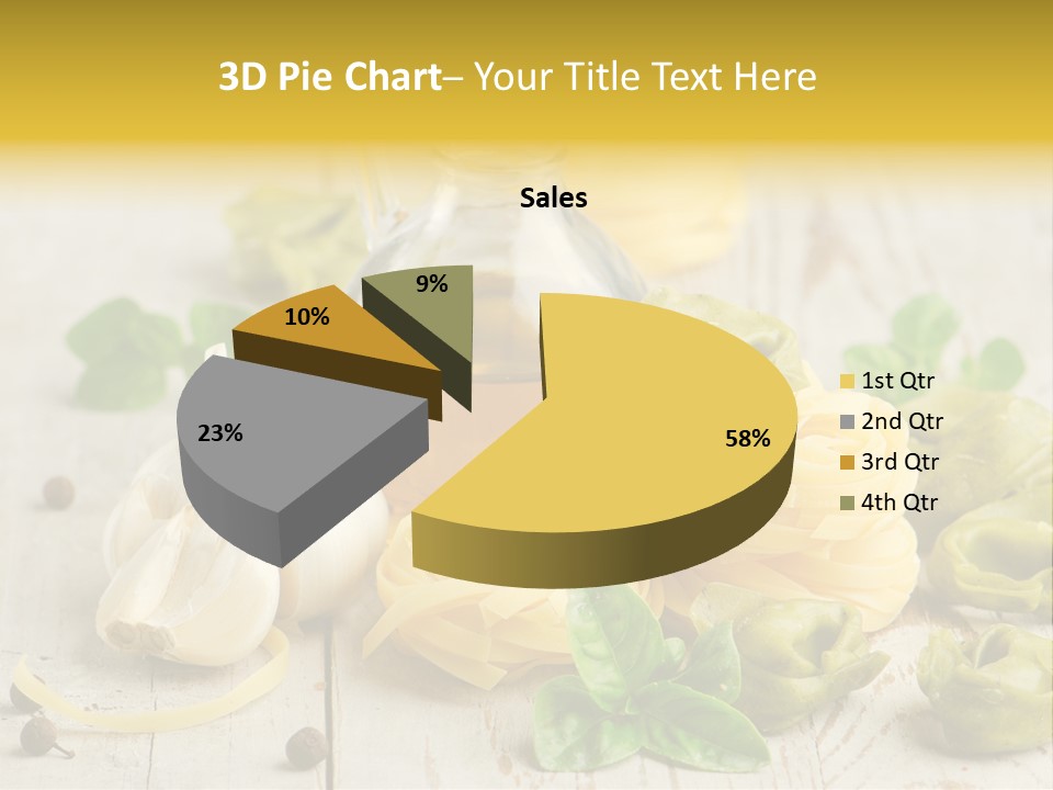 Tortellini Leaf Garlic PowerPoint Template