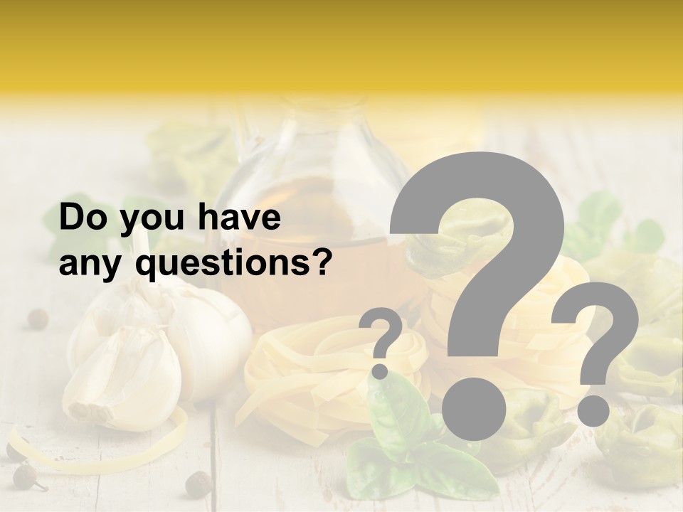 Tortellini Leaf Garlic PowerPoint Template