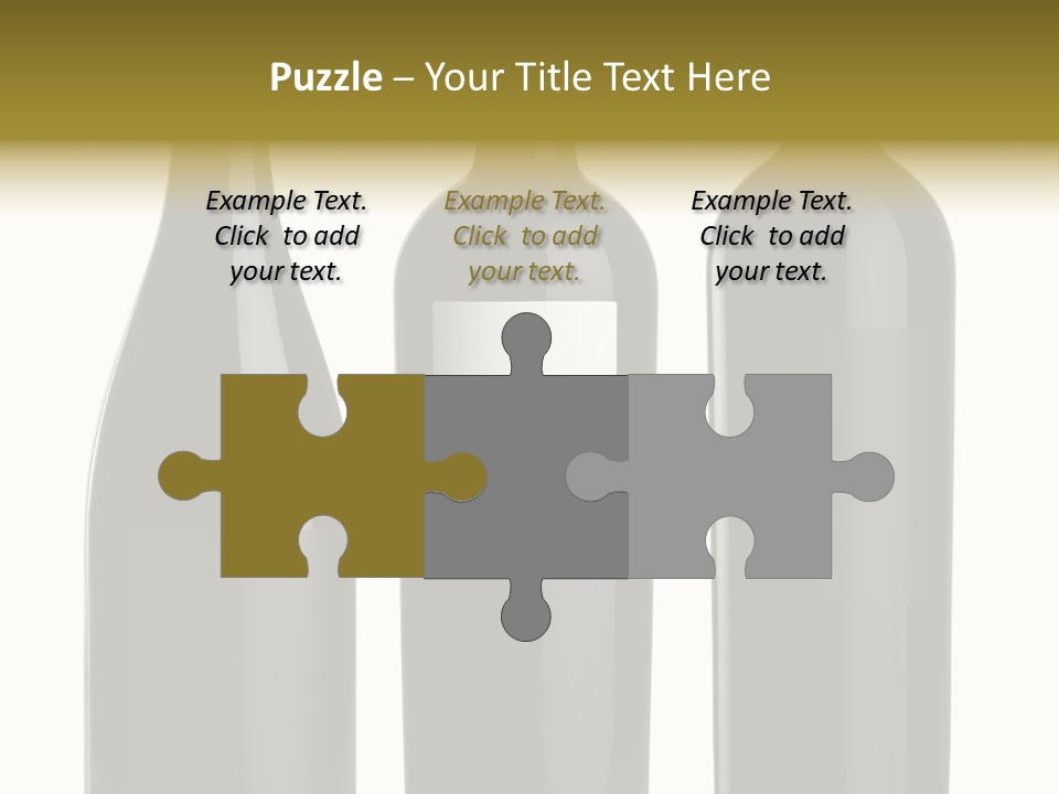 Wine Blank Unopened PowerPoint Template