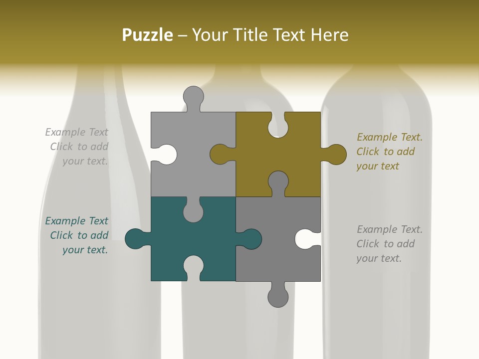 Wine Blank Unopened PowerPoint Template