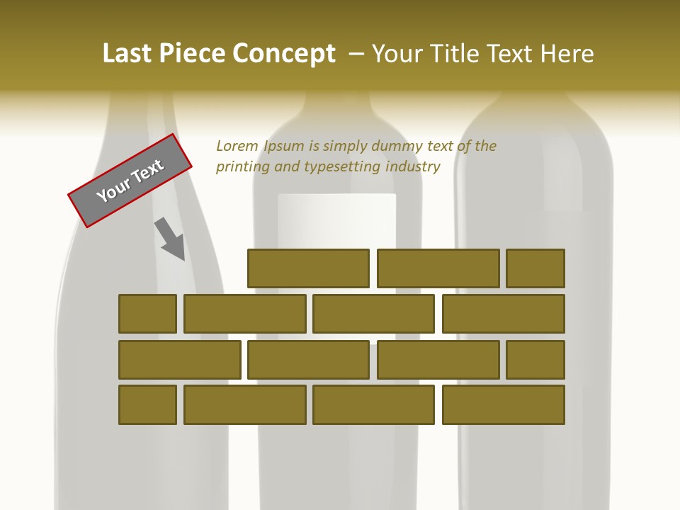 Wine Blank Unopened PowerPoint Template