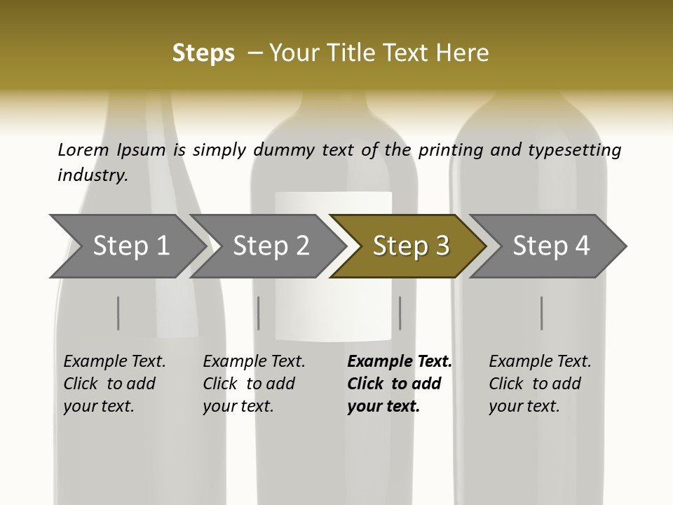 Wine Blank Unopened PowerPoint Template