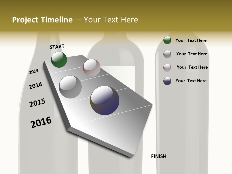 Wine Blank Unopened PowerPoint Template