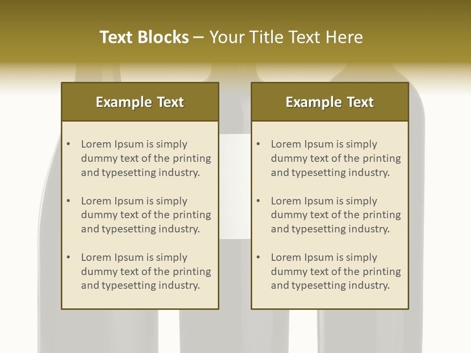 Wine Blank Unopened PowerPoint Template